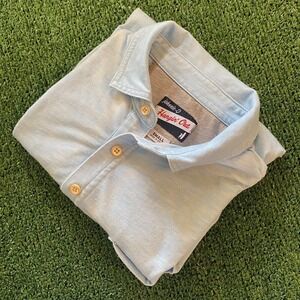 Johnnie-O Men's Performance Golf Shirt Light Blue Size Small